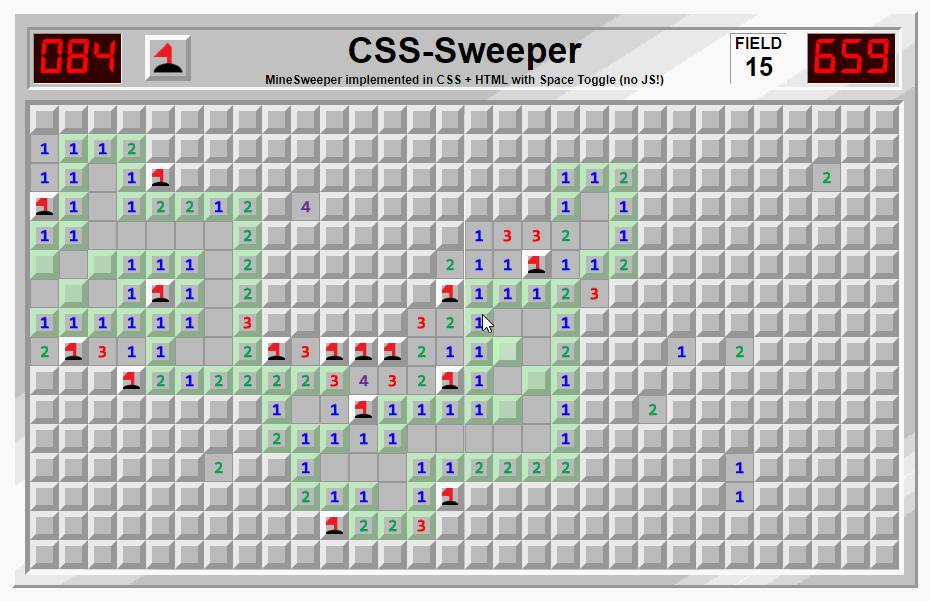 CSS Minesweeper